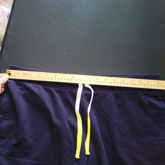 Talbots Navy Blue Pima Lounge Shorts 1X - Picture 6 of 9
